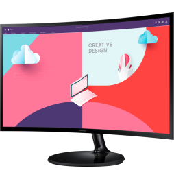 Écran Samsung 24" Essential CUrved  (LS24C360EAMXZN) prix maroc