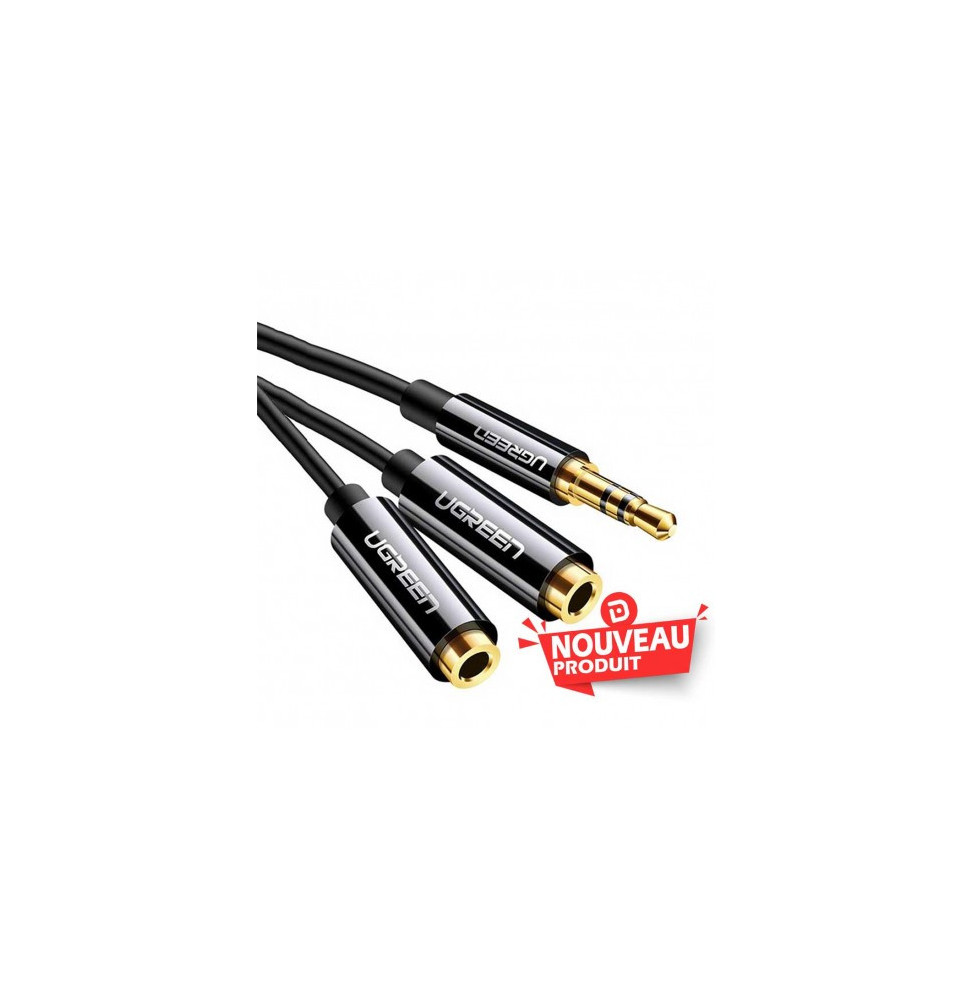 Cable Audio Ugreen 3.5mm Male to 3.5mm Female (20898) prix maroc