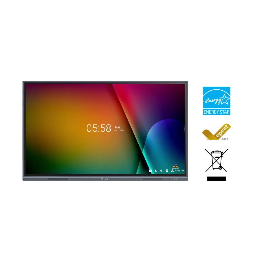 Écran interactif Viewsonic ViewBoard® 86" 4k (IFP8633-G) prix maroc Écran interactif Viewsonic ViewBoard® 86" 4k (IFP8633-G) prix maroc