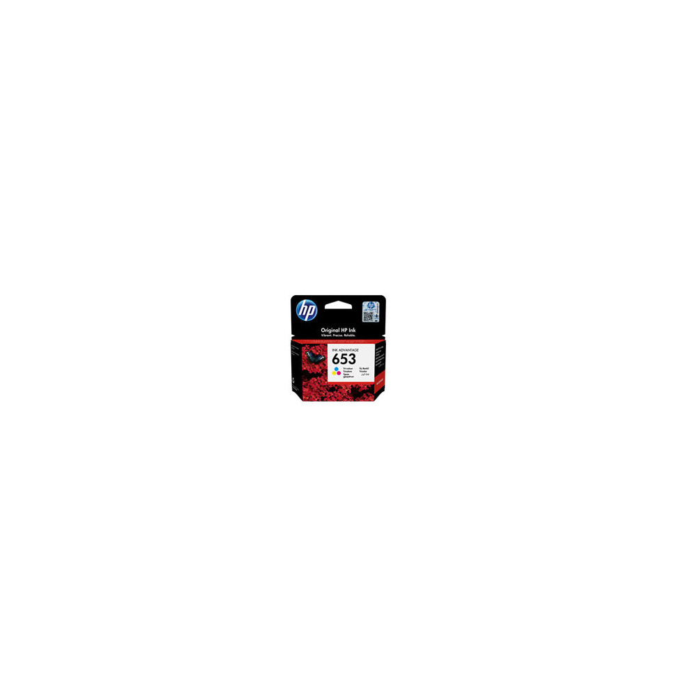 HP 653 Couleur - Cartouche d'encre HP (3YM74AE) PRIX MAROC