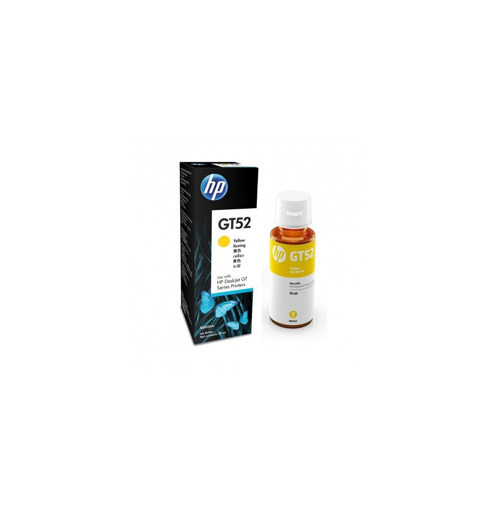 Bouteille d'encre HP d'origine HP GT52 Jaune (M0H56AE) prix maroc