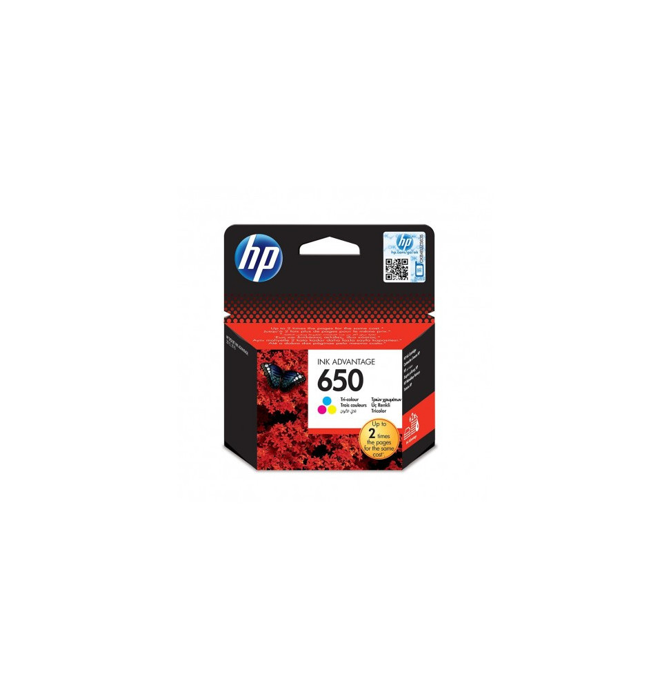 Cartouche d'encre HP d'origine 3 couleurs (CZ102AE-BHL) prix maroc
