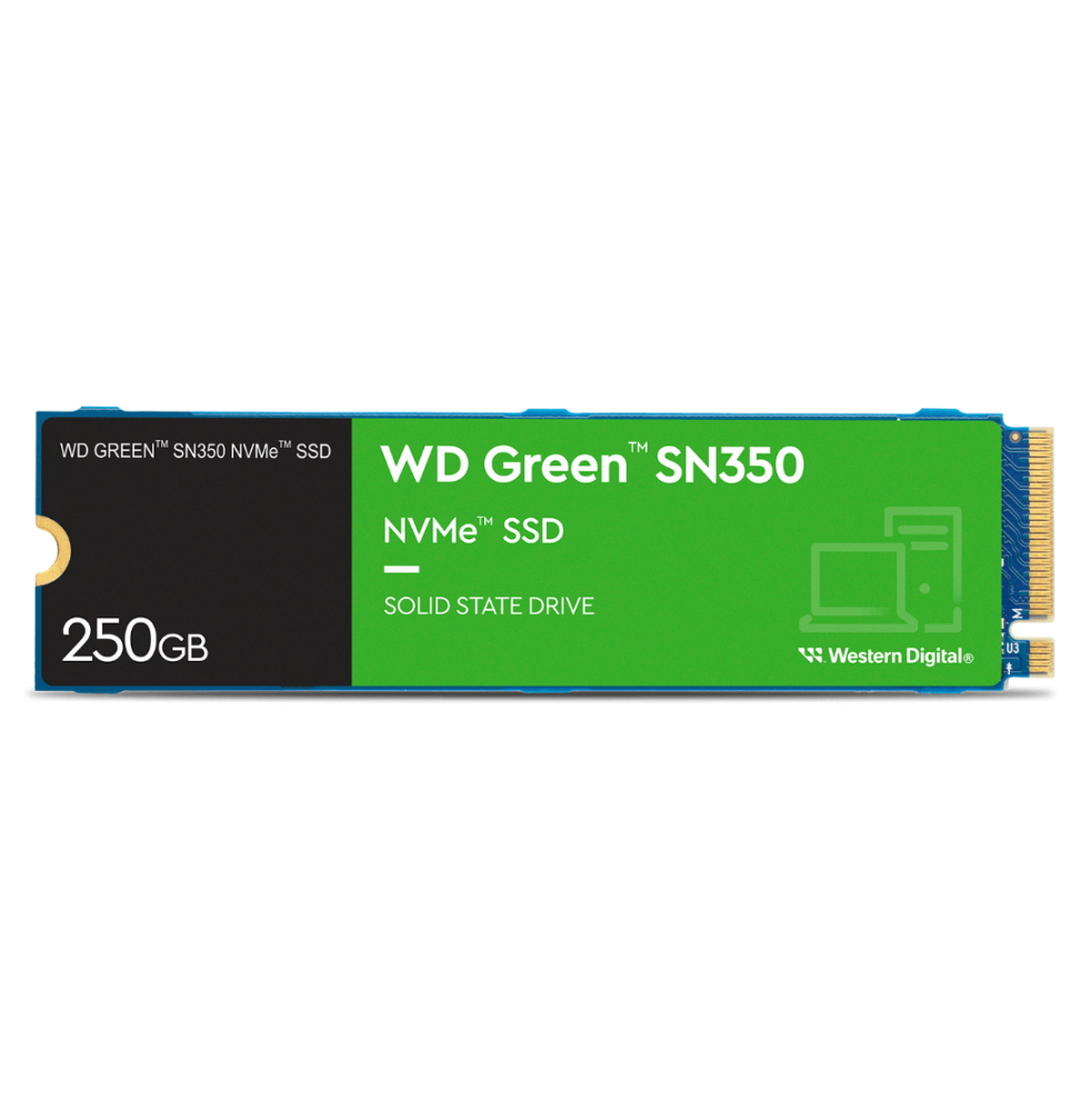 Disque dur interne SSD WD Green SN350 250 G (WDS250G2G0C) PRIX MAROC