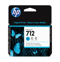 HP 712 Cyan - Cartouche d'encre HP d'origine (3ED67A) PRIX MAROC