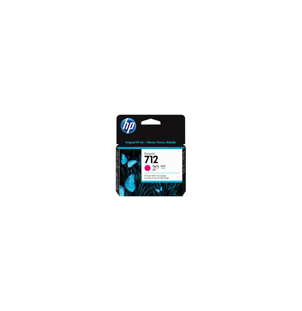 HP 712 Magenta - Cartouche d'encre HP d'origine (3ED68A) PRIX MAROC