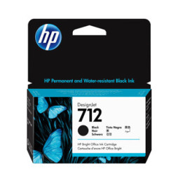 HP 712 Noir - Cartouche d'encre HP d'origine (3ED70A) prix maroc