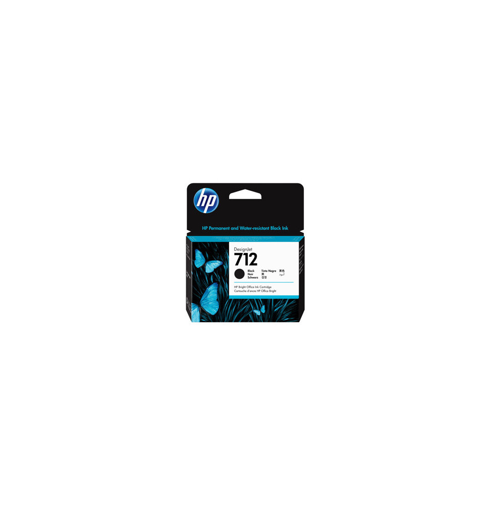 HP 712 Noir - Cartouche d'encre grande capacité HP (3ED71A) prix maroc