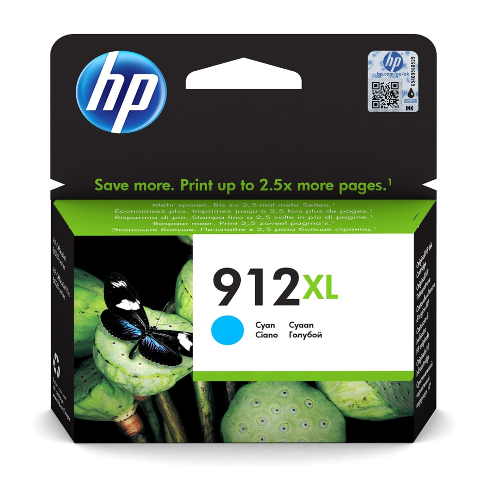 HP 912XL Cyan - Cartouche d'encre grande  (3YL81AE) prix maroc