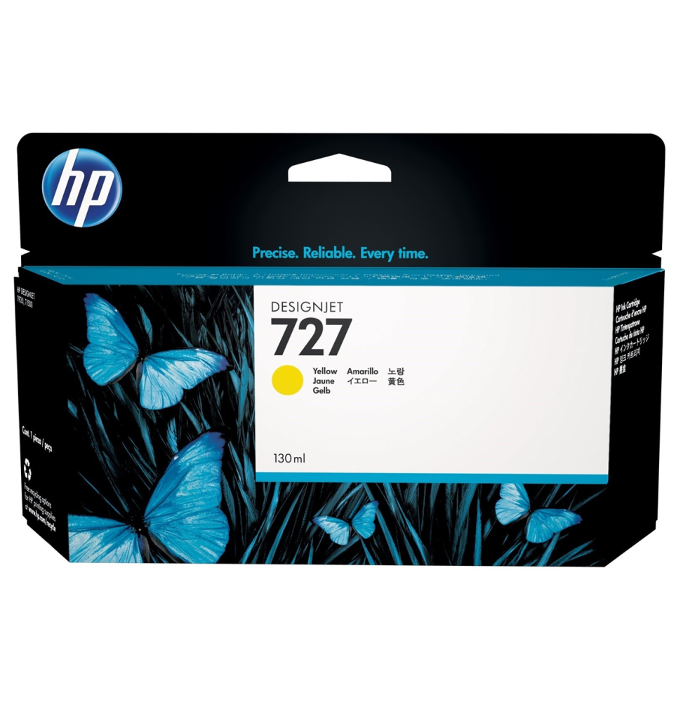 HP 727 Jaune - Cartouche d'encre HP d'origine (B3P21A) prix maroc