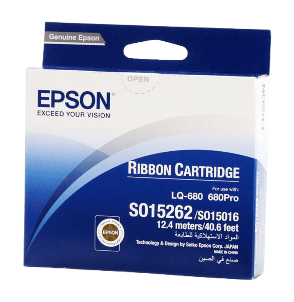 Ruban Noir Epson pour LQ-670/680/Pro/860/1060/25xx (C13S015262) maroc Ruban Noir Epson pour LQ-670/680/Pro/860/1060/25xx (C13S015262) maroc