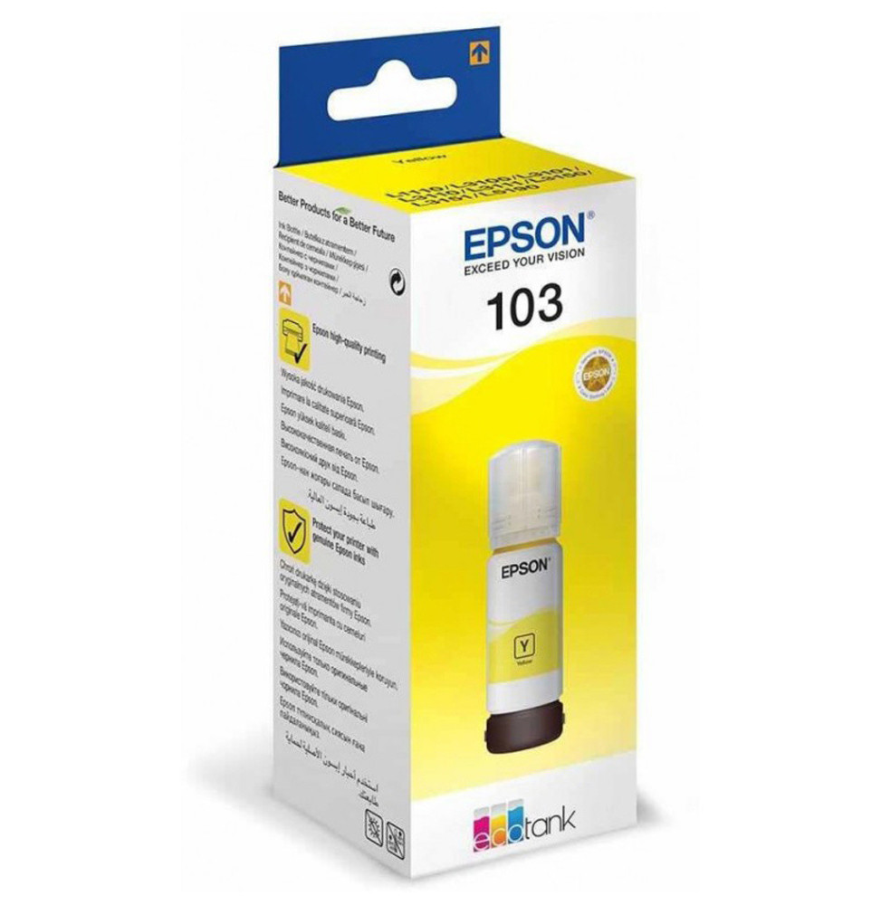 Epson 103 Jaune - Bouteille d'encre Epson (C13T00S44A) PRIX MAROC
