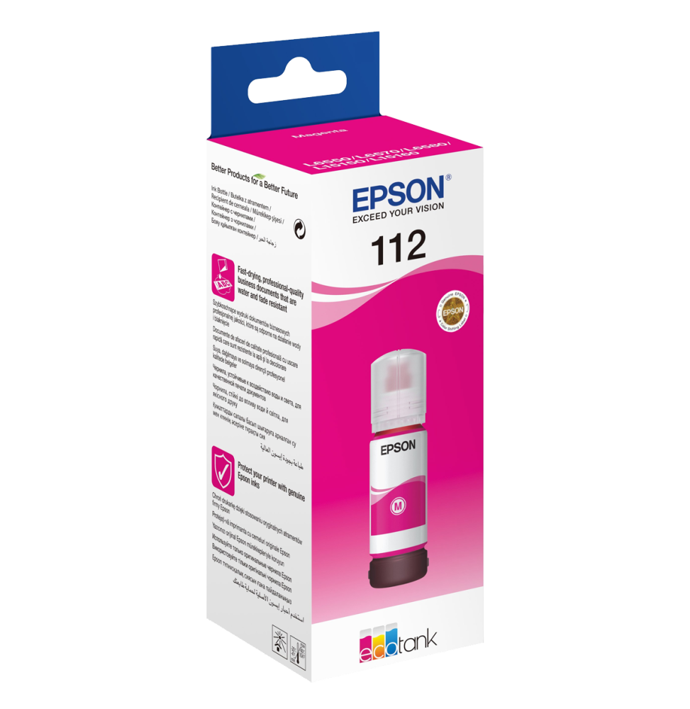 Epson 112 Magenta - Bouteille d'encre Epson (C13T06C34A) PRIX MAROC