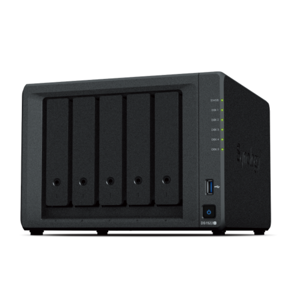 Serveur NAS 5 Baies Synology DiskStation DS1522+ prix maroc Serveur NAS 5 Baies Synology DiskStation DS1522+ prix maroc