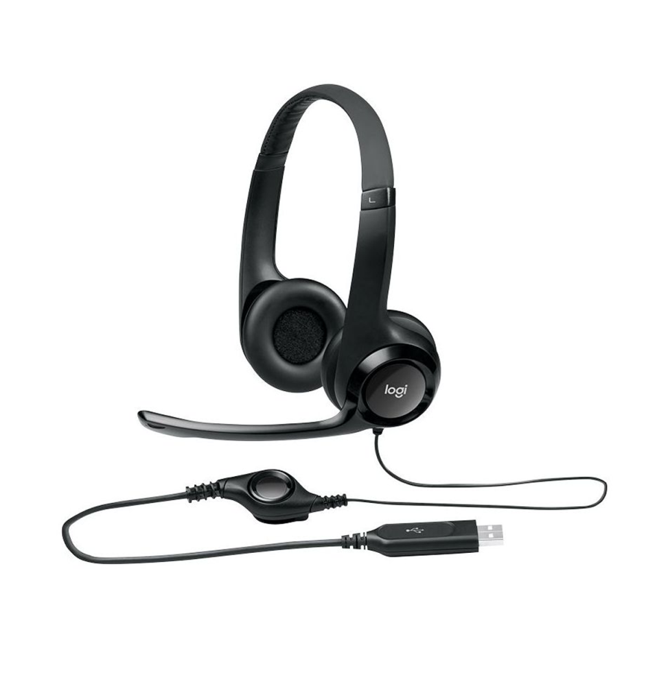 Casque Logitech H390 avec microphone (981-000406)  prix maroc