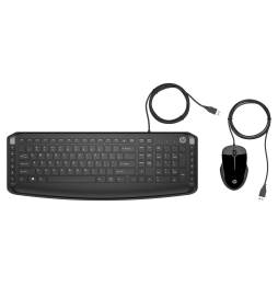 Clavier et souris filaires HP 200 AZERTY (9DF28AA) prix maroc
