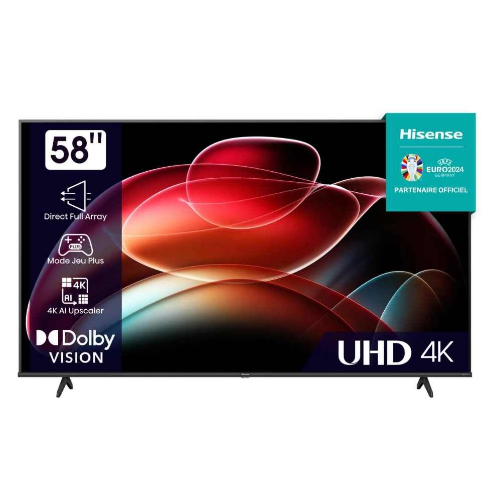 Téléviseur Hisense 58" Récepteur intégré (HIS58A6N ) prix maroc