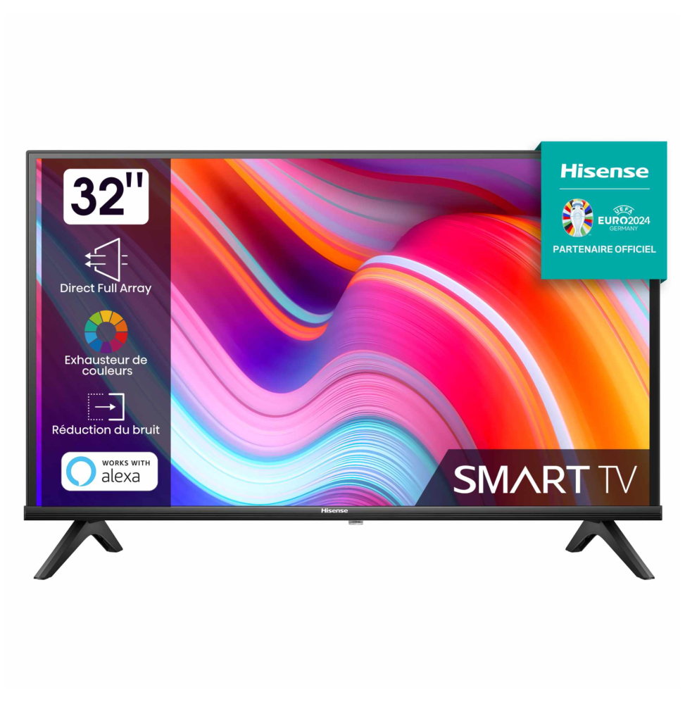 Téléviseur Hisense 32" HD Récepteur intégré (HIS32A4K) prix maroc