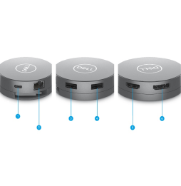 Adaptateur multiport USB-C 6-en-1 Dell (470-AFKL) prix maroc