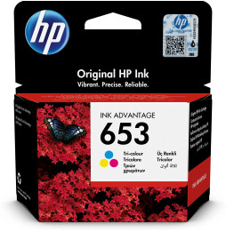 HP 653 Couleur - Cartouche d'encre HP (3YM74AE) PRIX MAROC