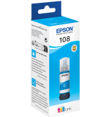 EPSON 108 CYAN -BOUTEILLE D'ENCRE EPSON ECOTANK D'ORIGINE (C13T09C24A)