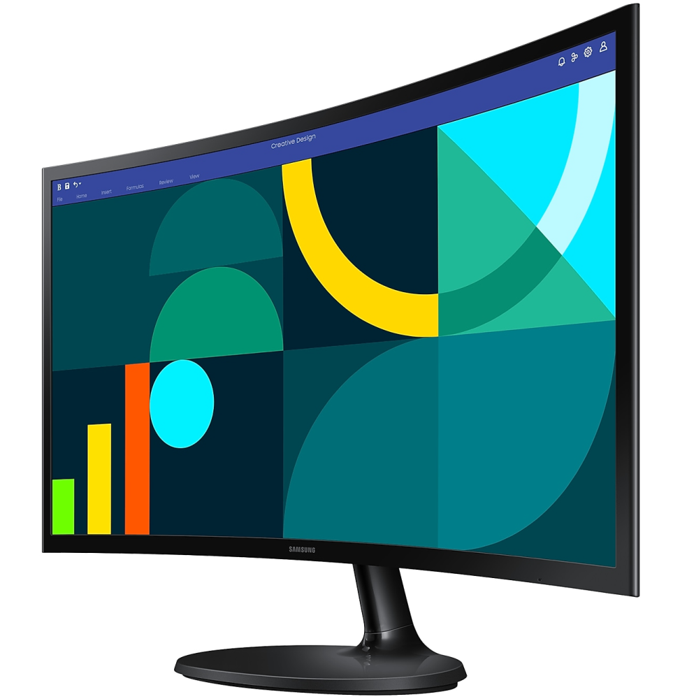 ÉCRAN 24" INCURVÉ FULL HD SAMSUNG serie D (LS24D362GAMXUE)