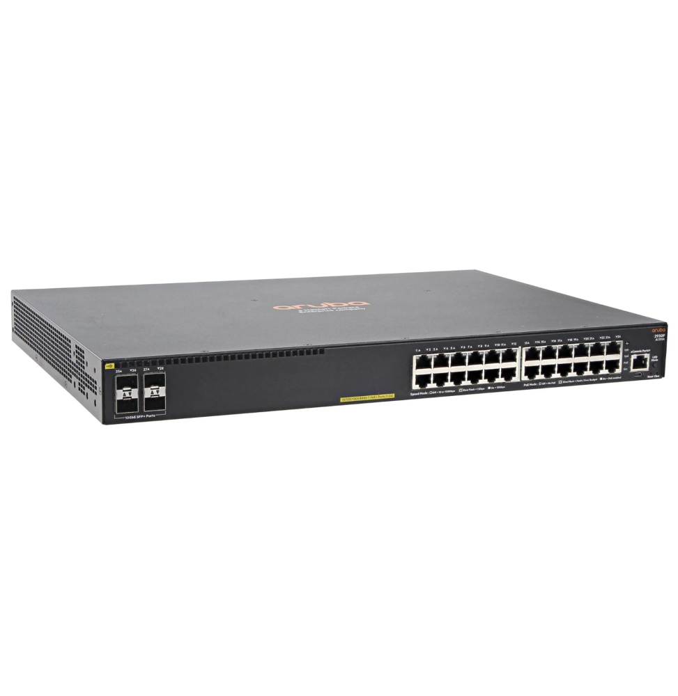 Switch Administrable Aruba 2930F 24 ports PoE+ 4SFP+(JL255A)prix maroc