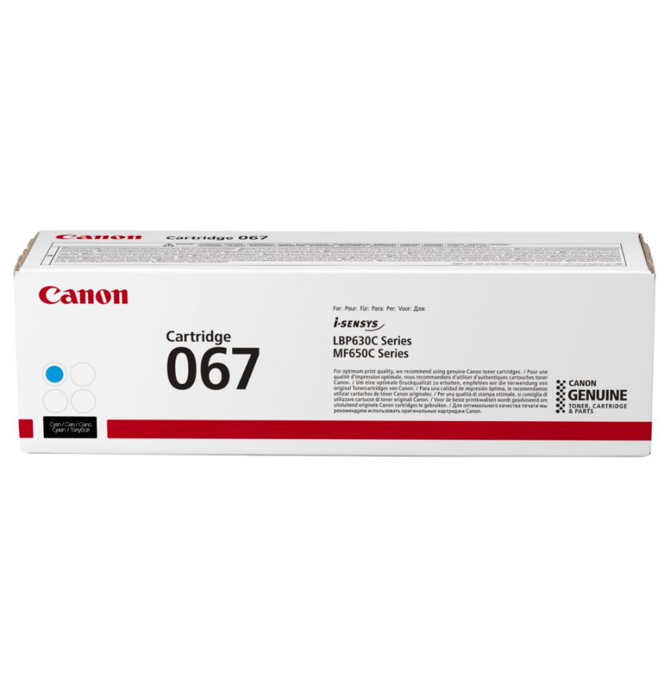 Canon 067 Cyan - Toner Canon d'origine (5101C002AA) prix maroc
