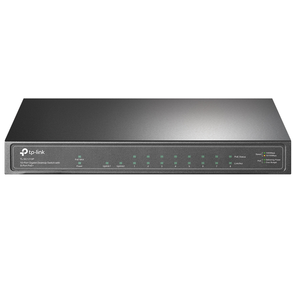 Switch de bureau TP-Link 10 ports  (TL-SG1210P) prix maroc