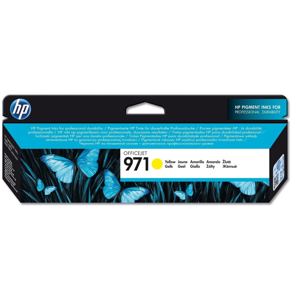 Cartouche d'encre HP d'origine HP 971 Jaune (CN624AE) prix maroc Cartouche d'encre HP d'origine HP 971 Jaune (CN624AE) prix maroc